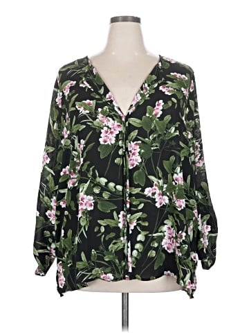 Bobeau 3/4 Sleeve Blouse (view 1)
