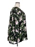 Bobeau 100% Polyester Floral Green 3/4 Sleeve Blouse Size 2X - photo 4