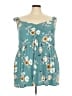 Torrid Teal Tank Top Size 5X Plus (5) - photo 1