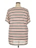 Lucky Brand Stripes Tan Short Sleeve Top Size 3X - photo 2