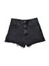 Zara 100% Cotton Black Denim Shorts Size 2 - photo 1