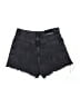 Zara 100% Cotton Black Denim Shorts Size 2 - photo 2