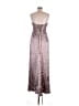 Meshki 100% Polyester Metallic Silver Cocktail Dress Size M - photo 2