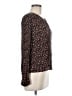 Garnet Hill Brown Long Sleeve Blouse Size 6 - photo 4