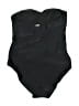 DKNY Solid Black One Piece Swimsuit Size L - photo 2
