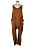 Unbranded Solid Brown Jumpsuit Size 2X - photo 1