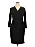 Anne Klein 100% Polyester Solid Black Cocktail Dress Size XL - photo 1