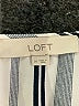 Ann Taylor LOFT 100% Polyester Stripes Gray 3/4 Sleeve Blouse Size M - photo 7