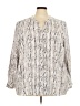 Carolina Belle 100% Polyester Ivory Long Sleeve Blouse Size 3X - photo 1