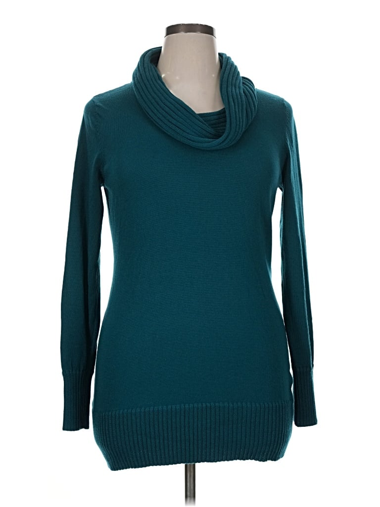 Pre-owned The Limited Turtleneck Sweater In Teal