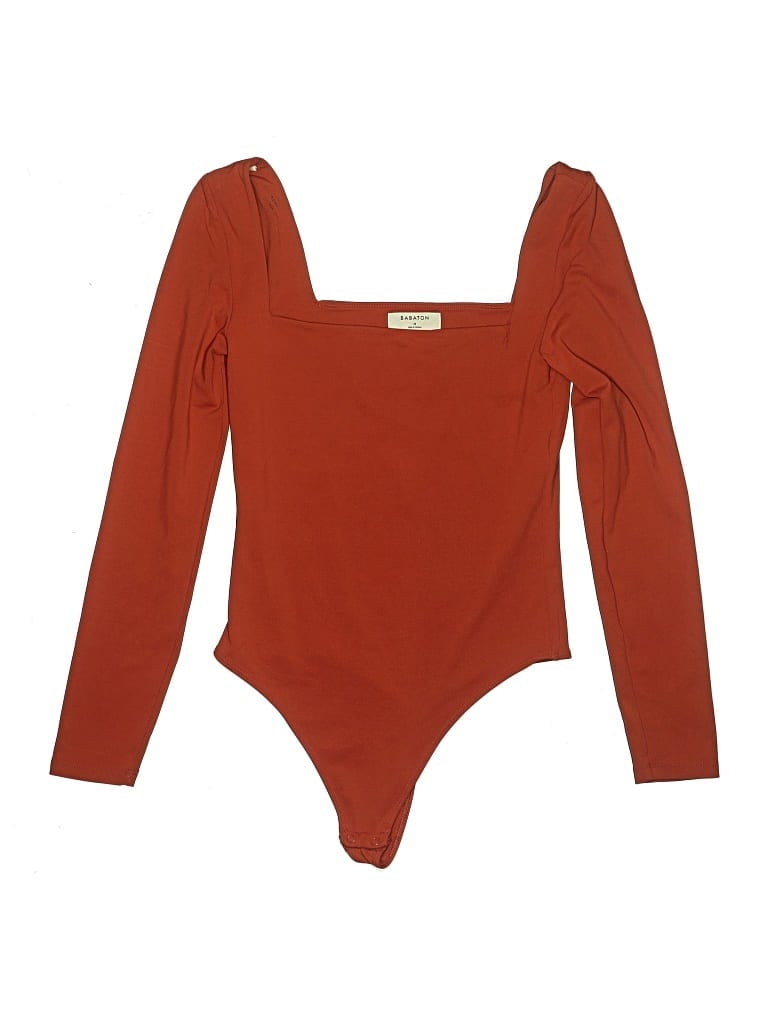 Pre-owned Babaton Bodysuit In Orange