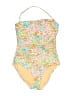 J.Crew Floral Yellow One Piece Swimsuit Size 6 - photo 1
