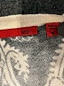 Red Paisley Black Pullover Sweater Size M - photo 7