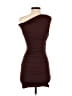 Runaway Solid Brown Cocktail Dress Size S - photo 2