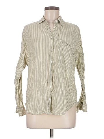 Stradivarius Long Sleeve Button-Down Shirt (view 1)