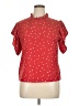 Shein 100% Polyester Red Short Sleeve Blouse Size XL - photo 1