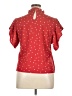 Shein 100% Polyester Red Short Sleeve Blouse Size XL - photo 2