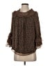CeCe 100% Polyester Brown 3/4 Sleeve Blouse Size XS - photo 1