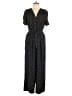 Max Studio 100% Polyester Polka Dots Black Jumpsuit Size L - photo 1