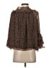 CeCe 100% Polyester Brown 3/4 Sleeve Blouse Size XS - photo 2