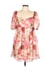 Lulus 100% Polyester Tie-dye Pink Cocktail Dress Size L - photo 1