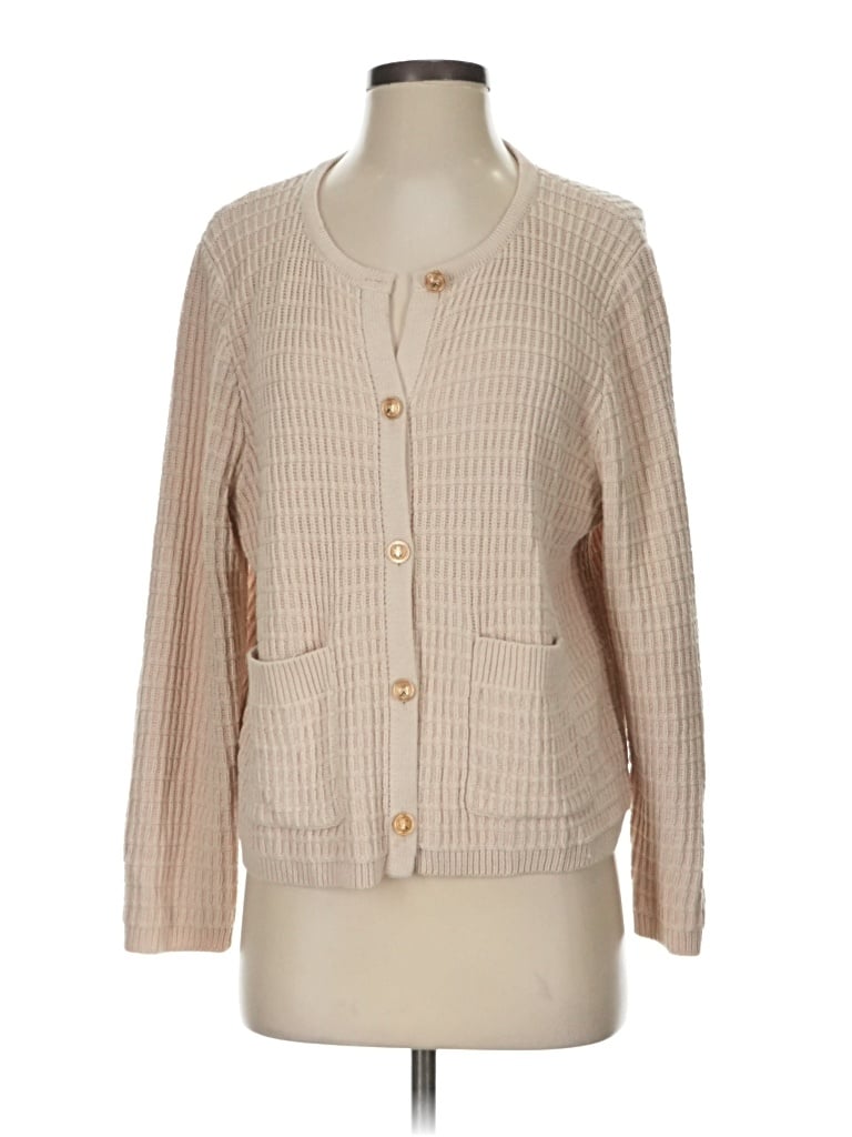 Pre-owned Unbranded Cardigan Sweater In Tan