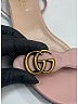 Gucci Pink Leather GG flat Sandals Size EU (IT) 35 1/2 / US 5 1/2 - photo 5