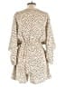Flawless 100% Polyester Polka Dots Ivory Romper Size L - photo 2