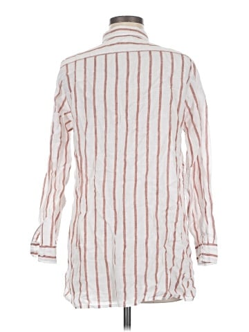 Garnet Hill 3/4 Sleeve Button-Down Shirt (view 2)