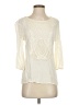 Alya 100% Cotton Ivory 3/4 Sleeve Blouse Size S - photo 1