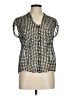The Limited Silver Short Sleeve Blouse Size M - photo 1