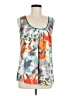 Fei 100% Polyester Orange Sleeveless Blouse Size M - photo 1