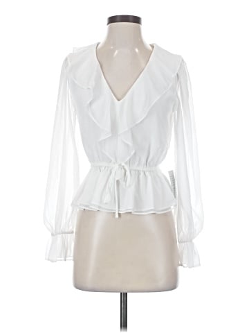 WAYF Long Sleeve Blouse (view 1)