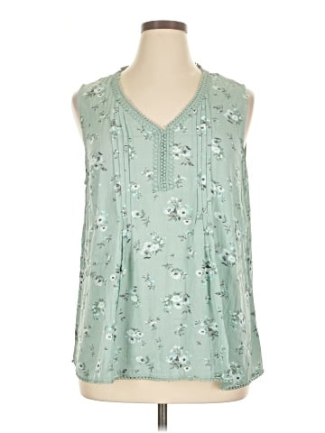 Skies Are Blue Sleeveless Blouse (view 1)
