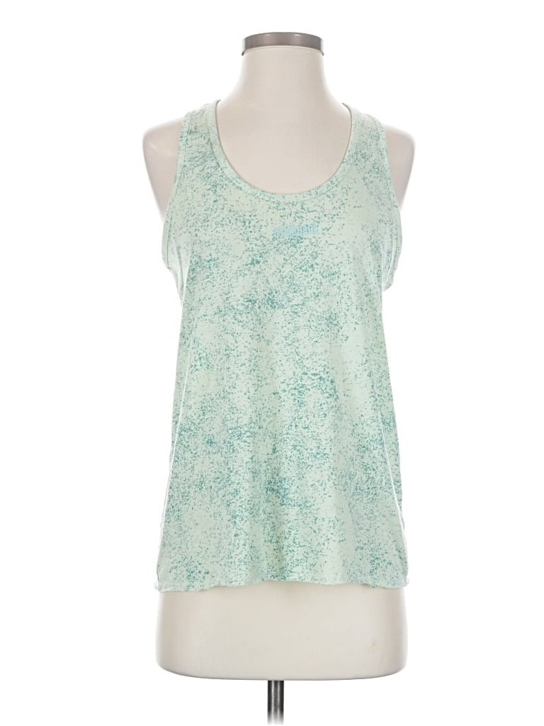 Pre-owned Gymshark Tank Top Green Halter Neckline Tops