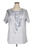 Unbranded Graphic Silver Short Sleeve Top Size XL - photo 1