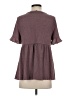 Shein Burgundy Short Sleeve Top Size 4 - photo 2
