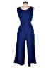 Du Jour Solid Blue Jumpsuit Size S (petite) - photo 1