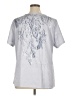 Unbranded Graphic Silver Short Sleeve Top Size XL - photo 2