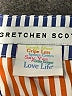 Gretchen Scott Designs Stripes Blue 3/4 Sleeve Blouse Size XS - photo 7