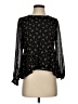 Paper Crane 100% Polyester Black Long Sleeve Blouse Size S - photo 1