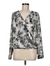 Halogen Silver Long Sleeve Blouse Size M - photo 1
