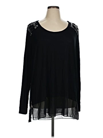 Melissa McCarthy Seven7 Long Sleeve Blouse (view 1)