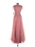 Mac Duggal 100% Polyester Pink Cocktail Dress Size 6 - photo 2