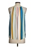 Ann Taylor LOFT 100% Polyester Blue Sleeveless Blouse Size XS - photo 2