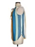 Ann Taylor LOFT 100% Polyester Blue Sleeveless Blouse Size XS - photo 5