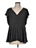 Torrid 100% Polyester Black Short Sleeve Blouse Size Med Plus (00) - photo 1