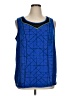 Catherines Blue Sleeveless T-Shirt Size 1X Petite - photo 1