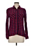 Mi ami Plaid Red Long Sleeve Button-Down Shirt Size M - photo 1