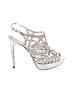Vince Camuto Metallic Silver Sandals Size 7 1/2 - photo 1